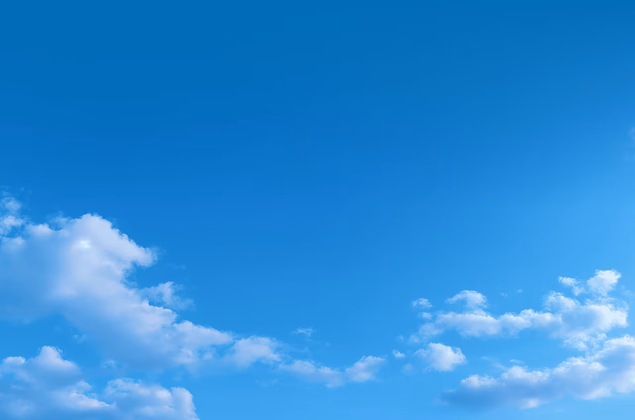 Blue sky background behind the Xiphon homepage hero